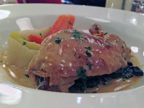 rabbit in mustard sauce at les deux salons