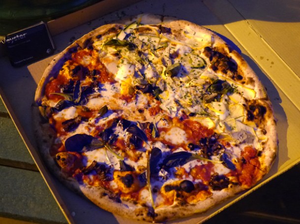 homeslice half-and-half pizza takeaway