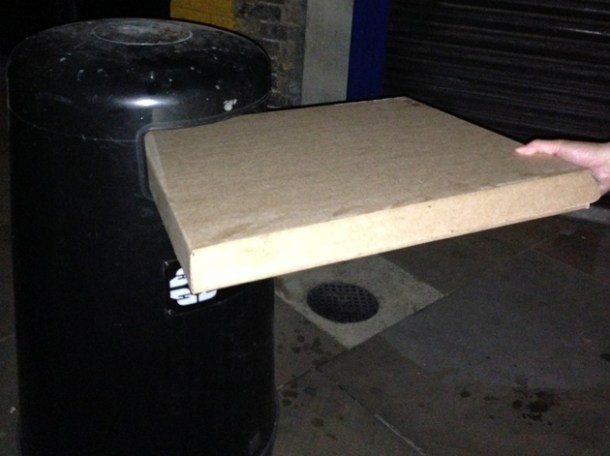 homeslice takeaway pizza box bin