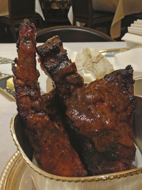 pork ribs at blue boar
