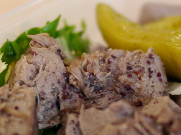 close up lamb tongue from maroush v