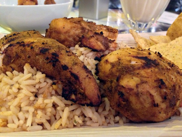 jerk chicken at rub slow food diner