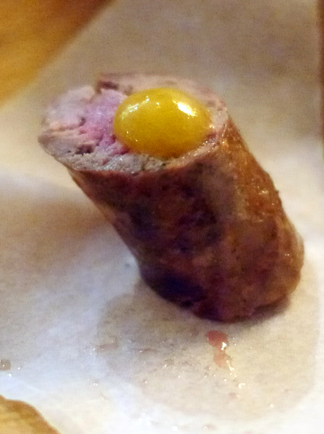 wood pigeon sausage at the clove club