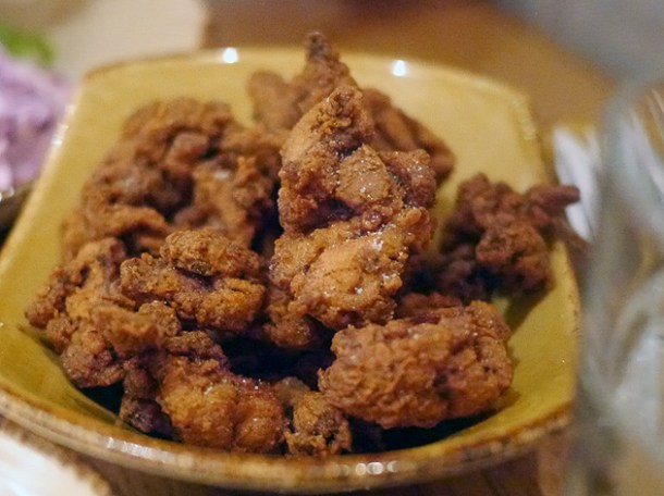 fried chicken bites at clockjack oven