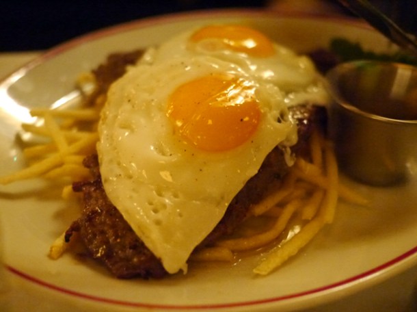 steak and eggs at jackson and rye