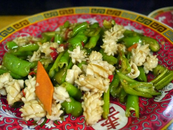 cuttlefish with fried pickled peppers at my old place