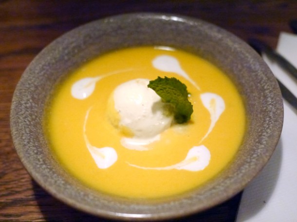mango soup at imli street