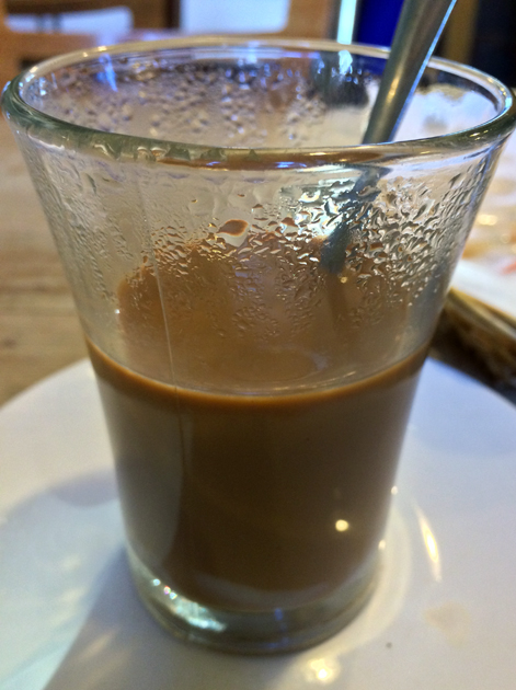 vietnamese coffee at viet cafe