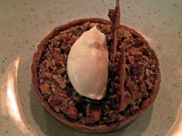 bourbon and pecan tart at q grill