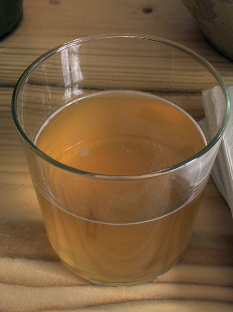 apple drinking vinegar and maple soda at rawduck