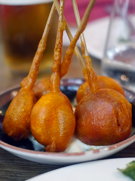 chorizo lollipops at iberica marylebone