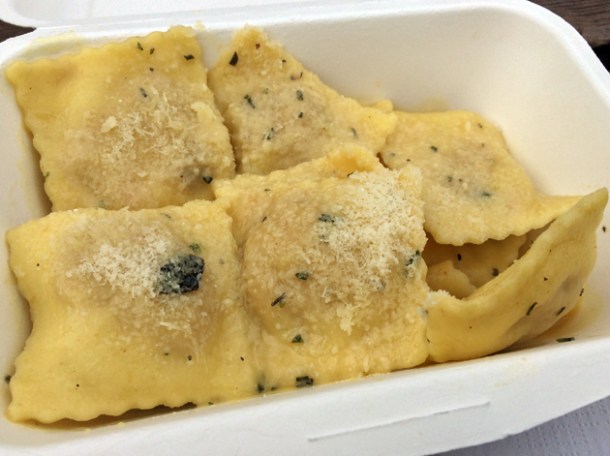 guinea fowl and root vegetable ravioli from pasta e basta