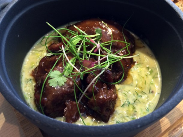beef cheeks and dill at opso