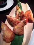 golden yolk seafood roll at plum valley