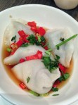 poached peking chicken dumplings at yauatcha