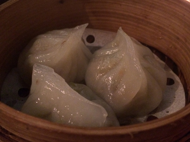 pork and radish dumplings at courtesan