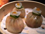 prawn ravioli in xo sauce at plum valley