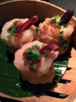prawn siu mai with chicken at yauatcha