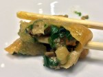 spicy vegetable dumpling filling at ping pong