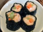 steamed prawn sushi rolls at bento ramen