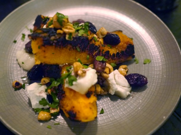 charred squash at tredwells