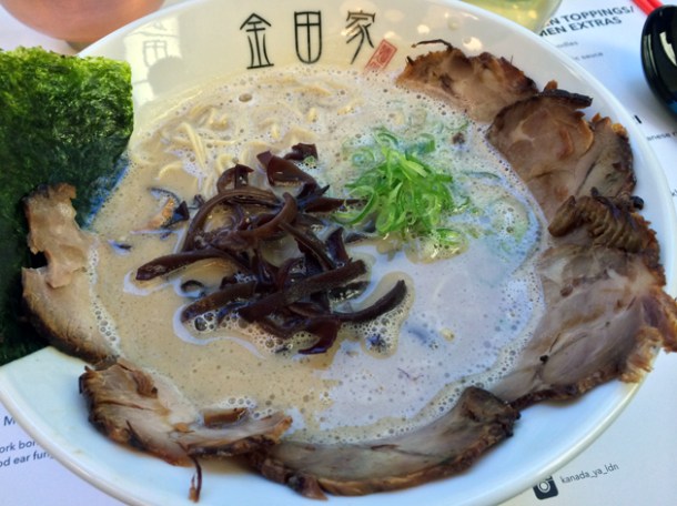 kanada-ya chasiu men tonkotsu ramen with hard noodles