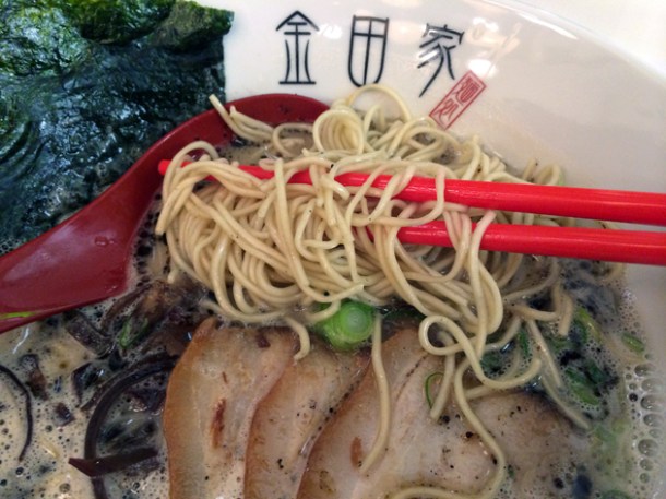 original tonkotsu ramen at kanada ya with extra hard noodles