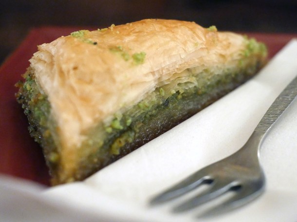 baklava at blue nile cafe woolwich