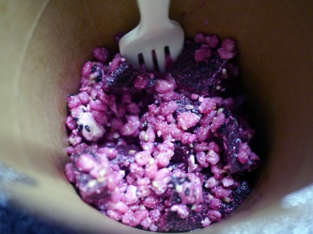 feta, kale and beetroot salad from wild game co