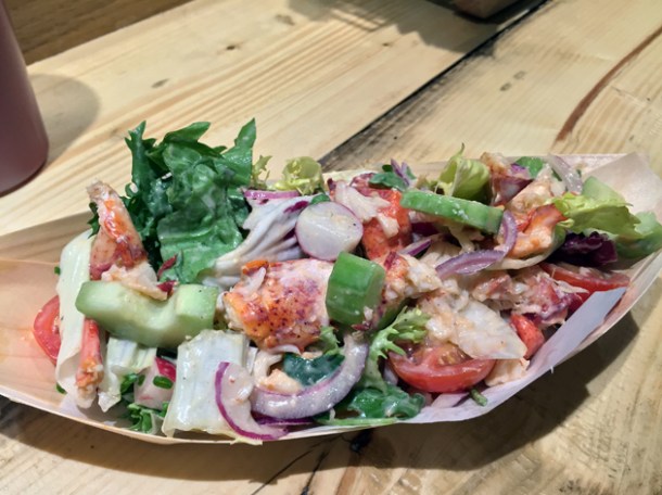 lobster salad at lobster kitchen