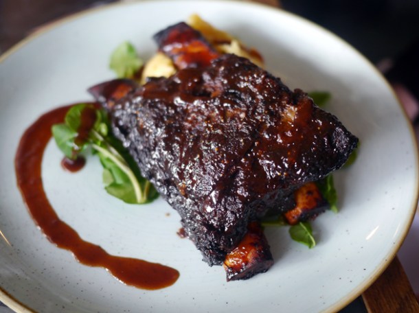 beef short rib at le chalet