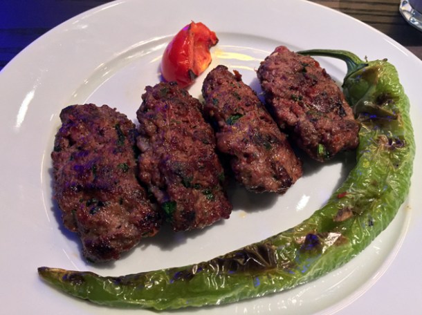 lamb and beef kofte kebabs at babaji pide