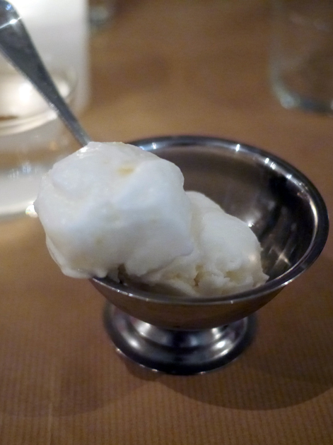 lemon sorbet at rex and mariano