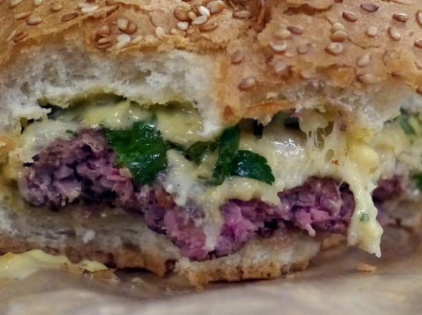 l'alphonse lamb burger at big fernand