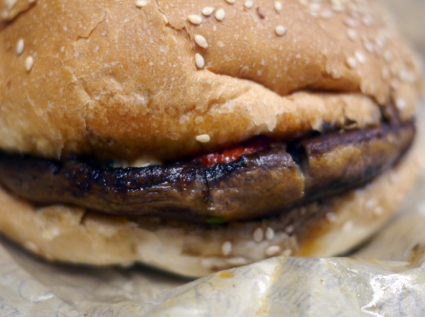 le lucien mushroom burger at big fernand