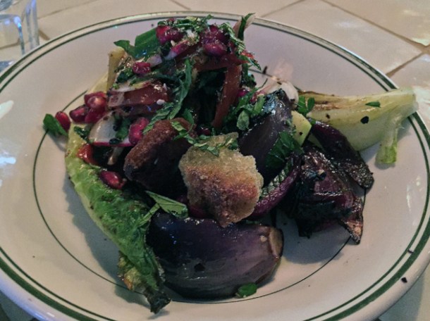 berber fattoush salad at berber and q
