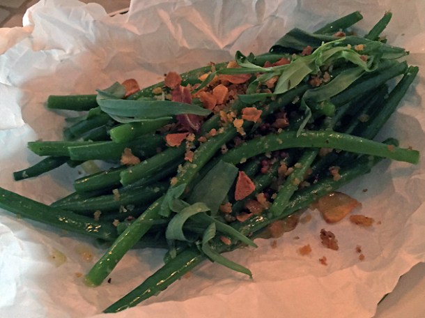green beans at berber and q