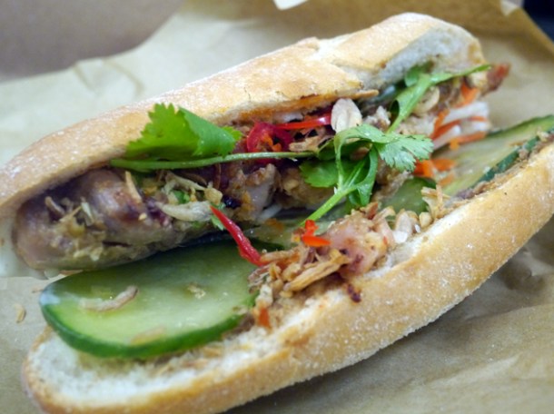 lemongrass chicken banh mi at whaam