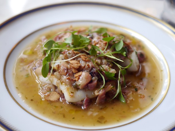 cuttlefish and pig trotters at taberna do mercado