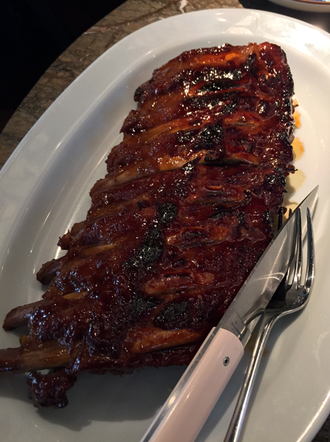 pork ribs at the duck and rice