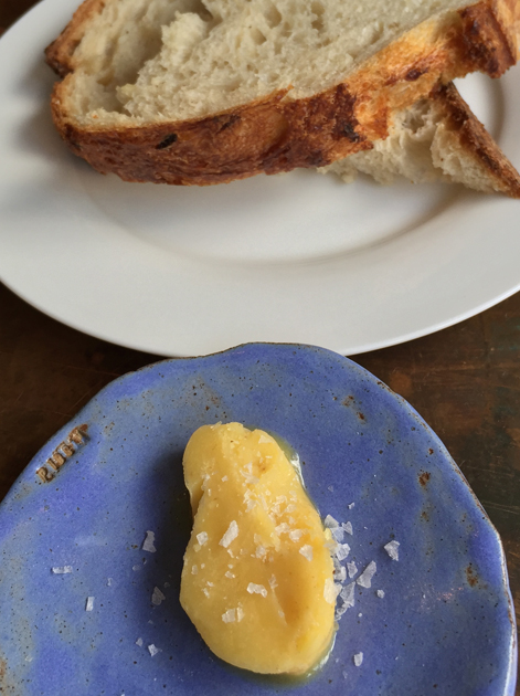 comte-liked butter and bread at pidgin