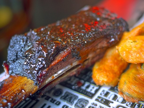 barbecued beef short rib at red's true barbecue london