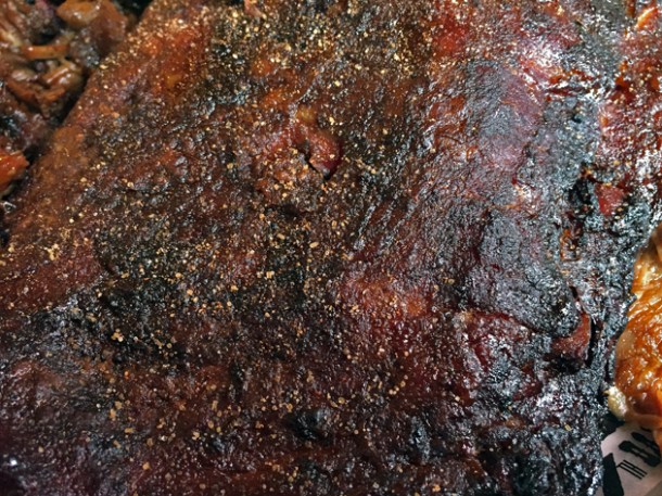 bark pork spare ribs at red's true barbecue shoreditch