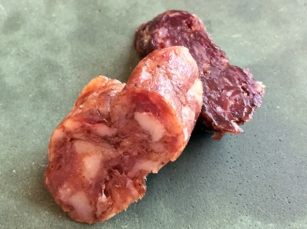 beef and pork salumi at paradise garage