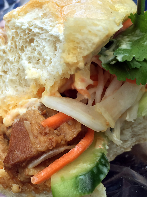braised pork banh mi from moc kitchen