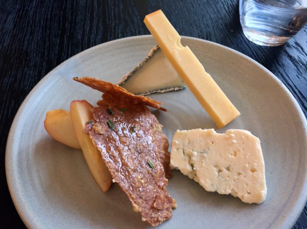 cheese board at paradise garage