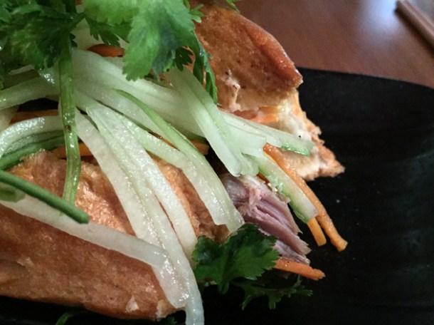 duck vietnamese baguette at house of ho