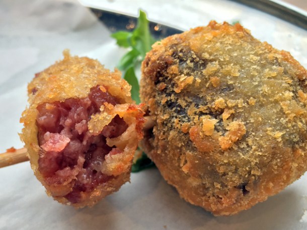 deep fried lamb tongue at vico