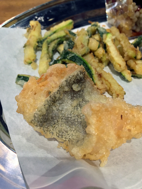 deep fried salt cod and courgettes at vico