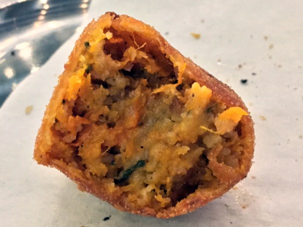 hazelnut and pumpkin polpette at vico